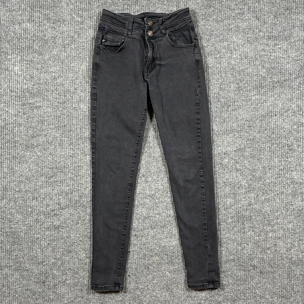 KanCan Womens Skinny Jeans Size 27 Black Denim Cotton Stretch Casual Mid Rise